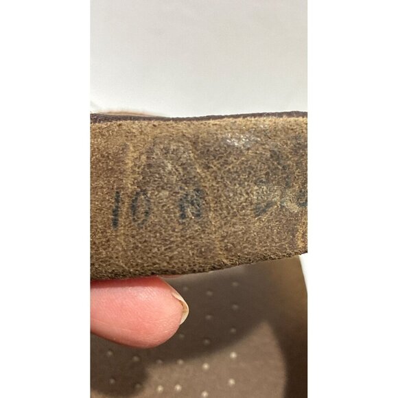 SAS Tripad Confort Sandals Womens 10 Wide Brown Leather Two Strap Buckle - Picture 7 of 7